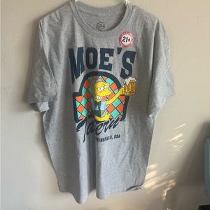Gray Moe's Tavern Graphic T-Shirt